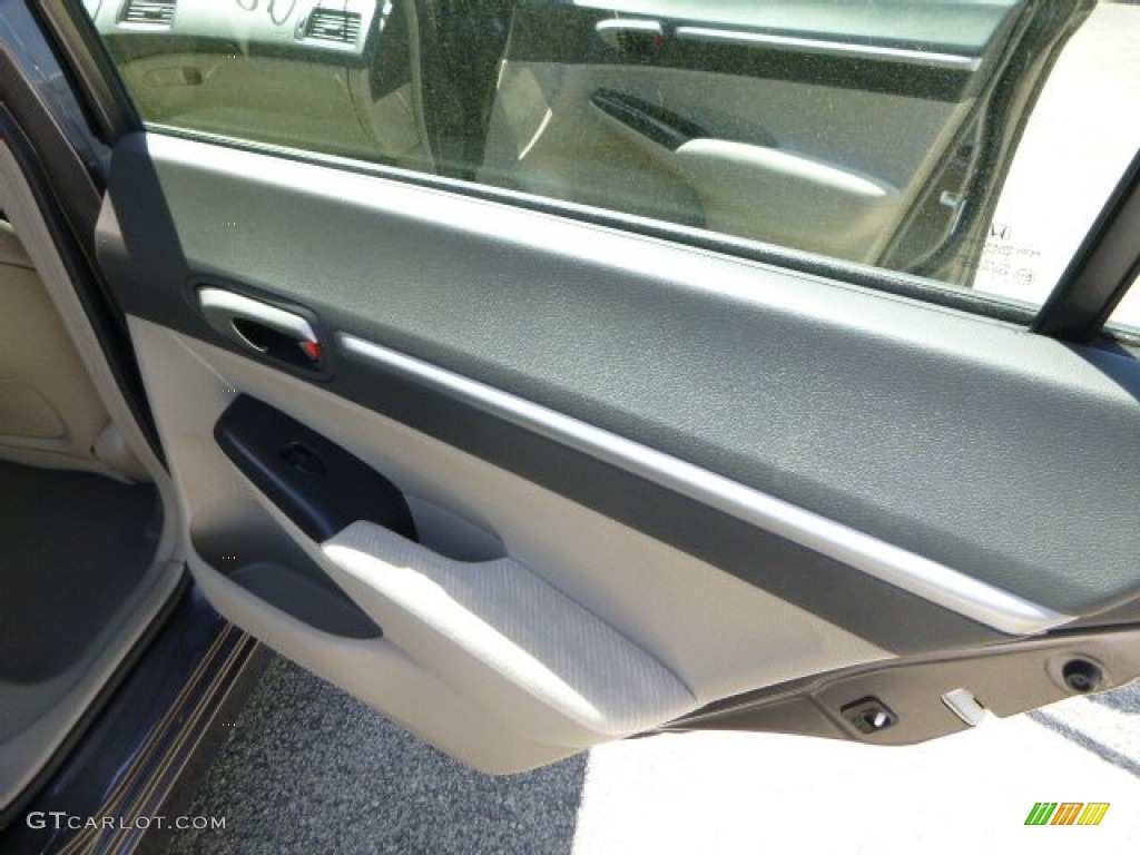 2010 Civic EX Sedan - Urban Titanium Metallic / Beige photo #14