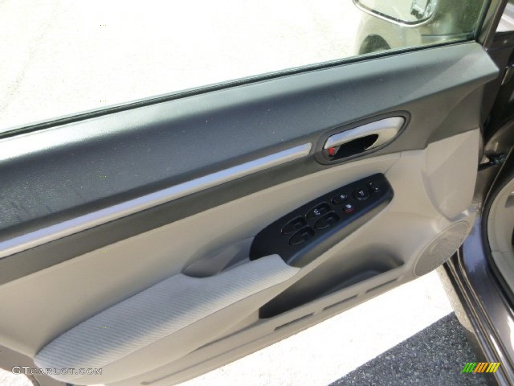 2010 Civic EX Sedan - Urban Titanium Metallic / Beige photo #19