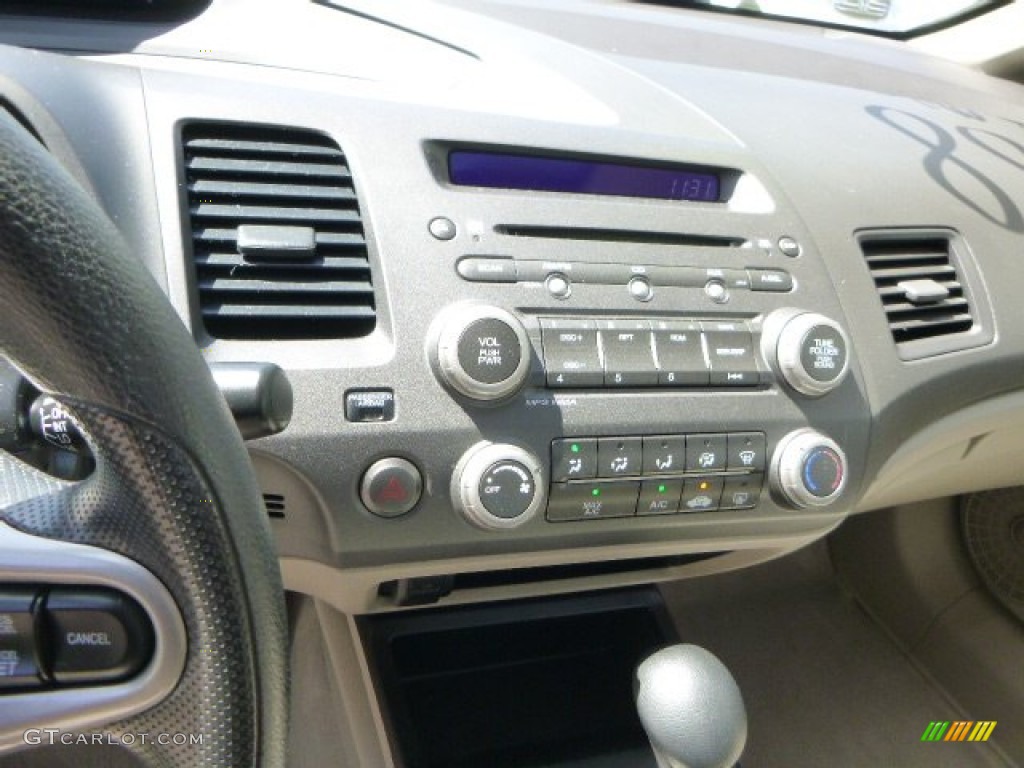 2010 Civic EX Sedan - Urban Titanium Metallic / Beige photo #23