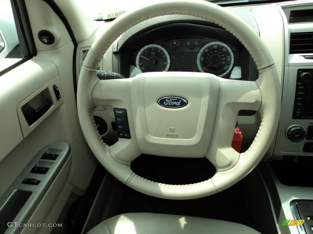 2008 Ford Escape Hybrid Stone Steering Wheel Photo #80570168