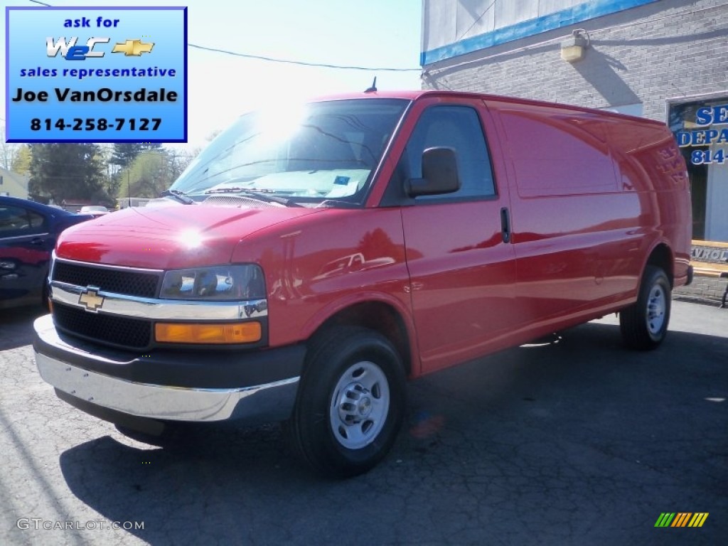 Victory Red Chevrolet Express
