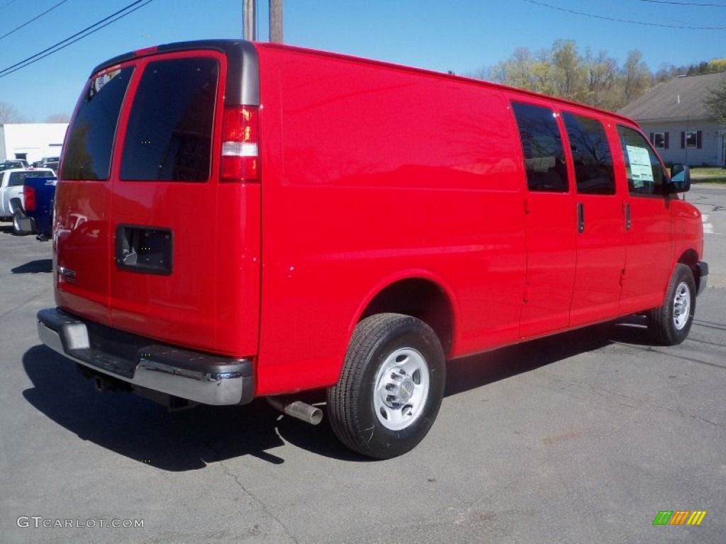 Victory Red 2013 Chevrolet Express 2500 Cargo Van Exterior Photo #80570744