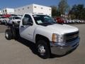Summit White - Silverado 3500HD WT Regular Cab 4x4 Chassis Photo No. 4