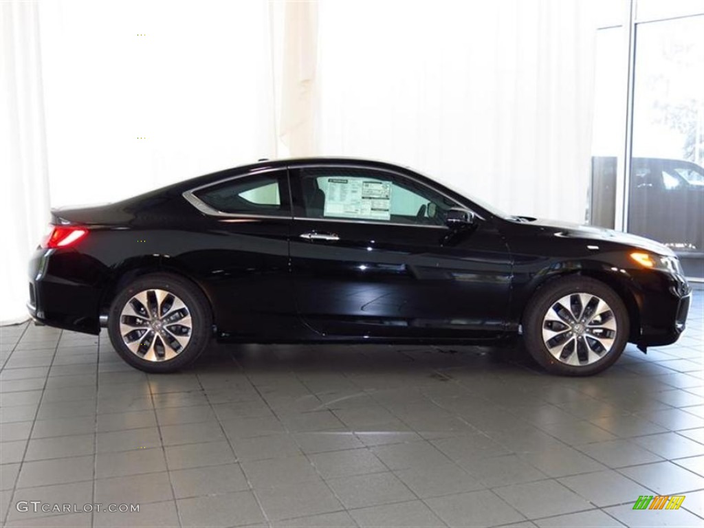 2013 Accord EX-L Coupe - Crystal Black Pearl / Black photo #2