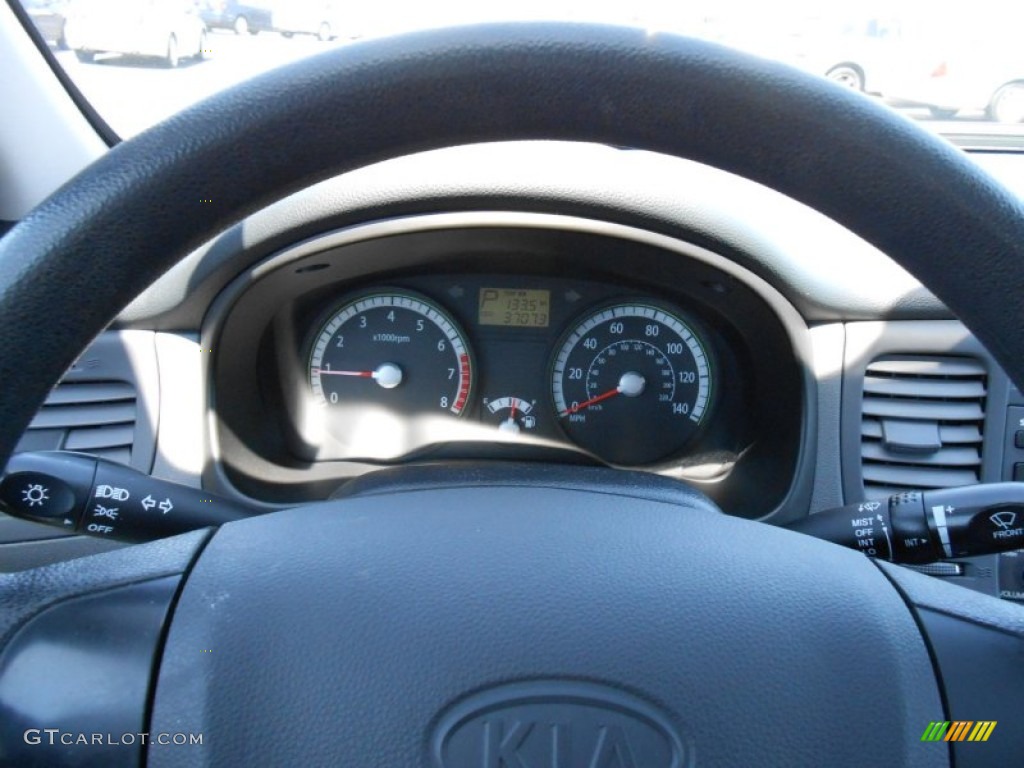 2009 Kia Rio LX Sedan Gauges Photo #80572921