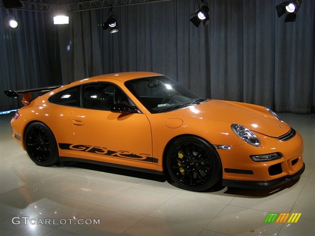 2007 911 GT3 RS - Orange/Black / Black photo #3