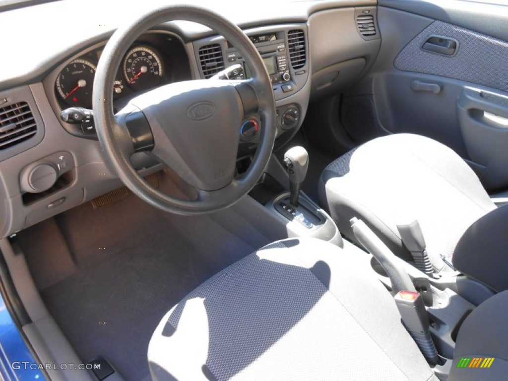 Gray Interior 2009 Kia Rio LX Sedan Photo #80573066