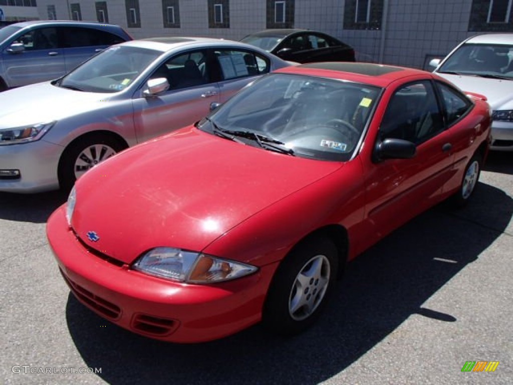 2000 Cavalier Coupe - Bright Red / Graphite photo #3