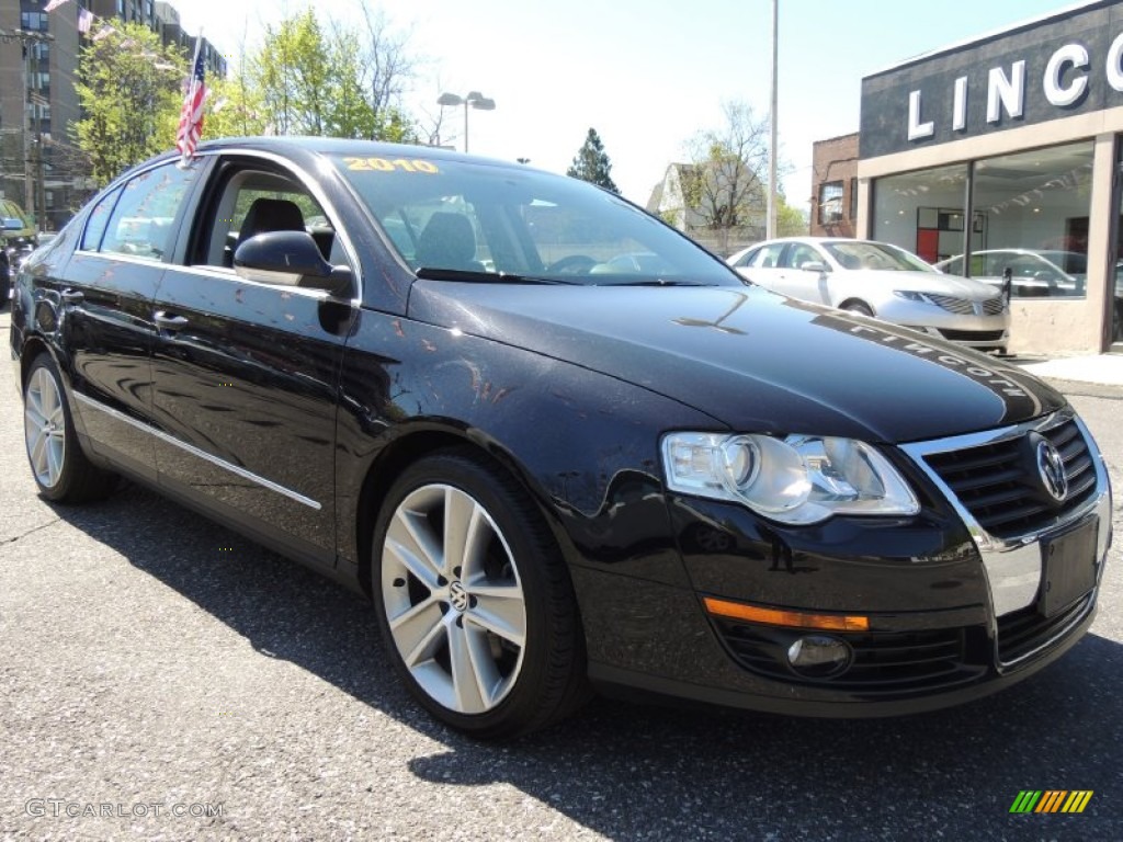 Deep Black 2010 Volkswagen Passat Komfort Sedan Exterior Photo #80575003