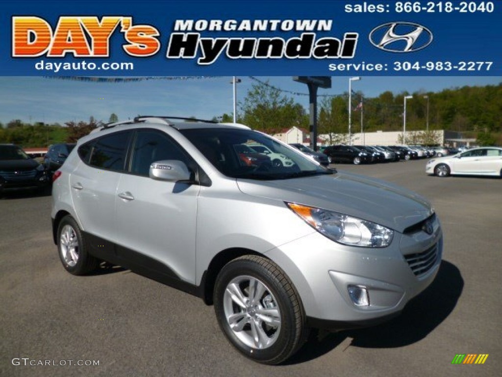 2013 Tucson GLS - Diamond Silver / Black photo #1