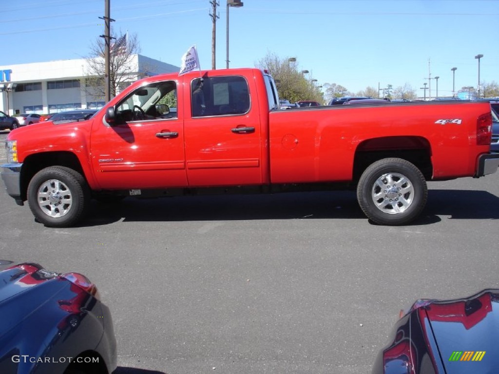 Victory Red 2012 Chevrolet Silverado 2500HD LT Crew Cab 4x4 Exterior Photo #80577015