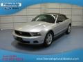 2011 Ingot Silver Metallic Ford Mustang V6 Convertible  photo #2