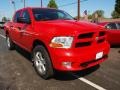 2012 Flame Red Dodge Ram 1500 Express Crew Cab 4x4  photo #2