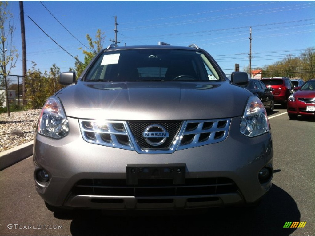 2011 Rogue SL AWD - Gotham Gray Metallic / Black photo #2