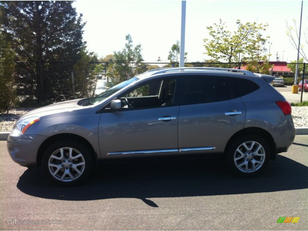 2011 Rogue SL AWD - Gotham Gray Metallic / Black photo #4