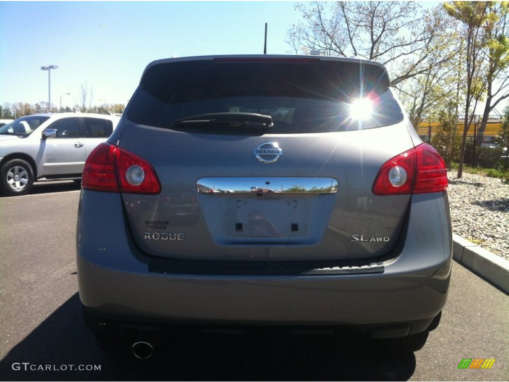 2011 Rogue SL AWD - Gotham Gray Metallic / Black photo #6
