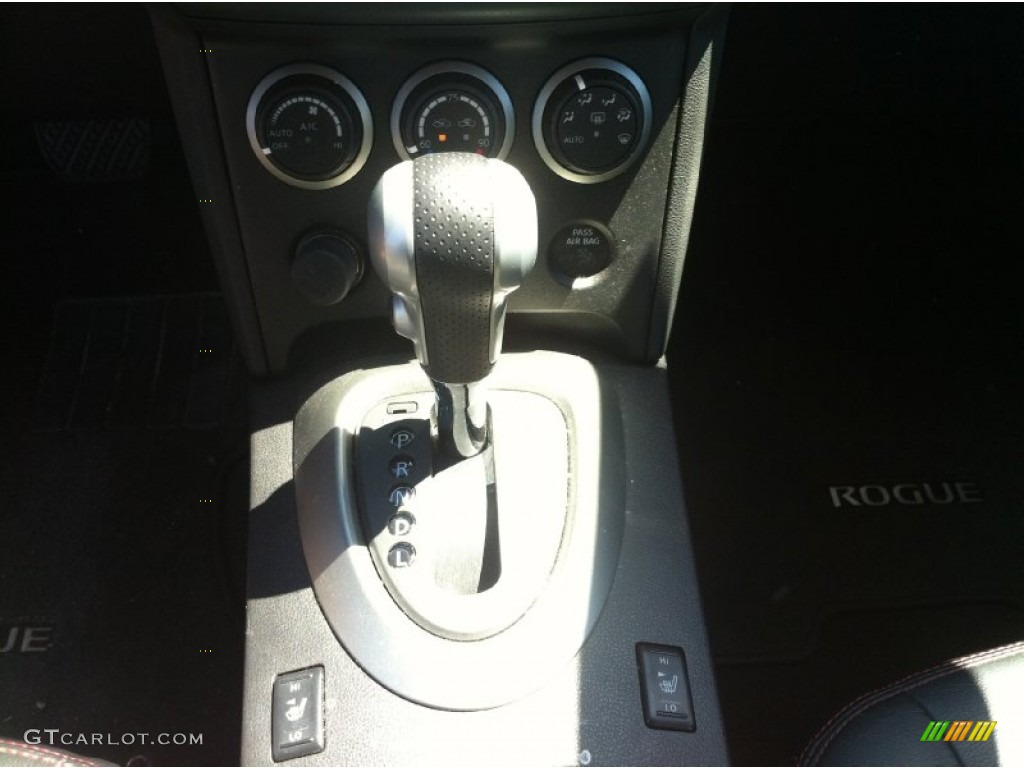 2011 Rogue SL AWD - Gotham Gray Metallic / Black photo #12