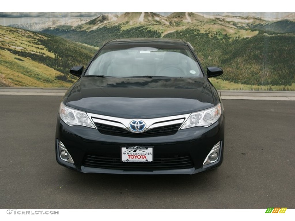 2013 Camry Hybrid XLE - Cosmic Gray Metallic / Light Gray photo #3