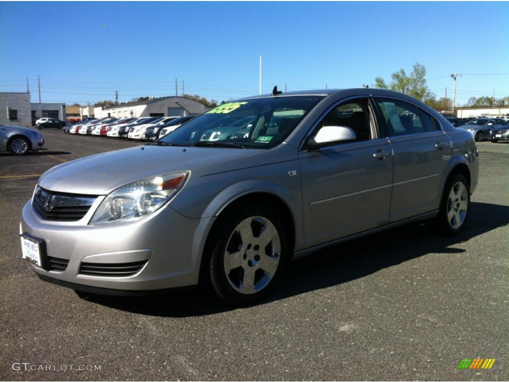 2007 Aura XE - Silver Pearl Metallic / Gray photo #1