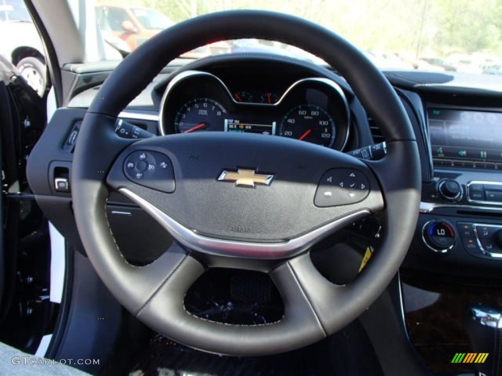 2014 Chevrolet Impala LT Jet Black Steering Wheel Photo #80582851