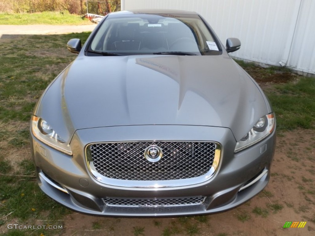 2013 XJ XJL Portfolio AWD - Lunar Grey Metallic / Jet/Ivory photo #2