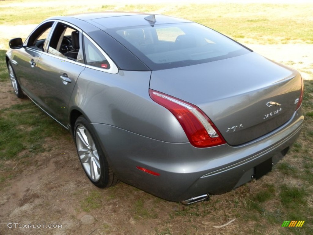 2013 XJ XJL Portfolio AWD - Lunar Grey Metallic / Jet/Ivory photo #6