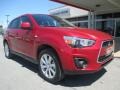 2013 Rally Red Metallic Mitsubishi Outlander Sport ES  photo #1