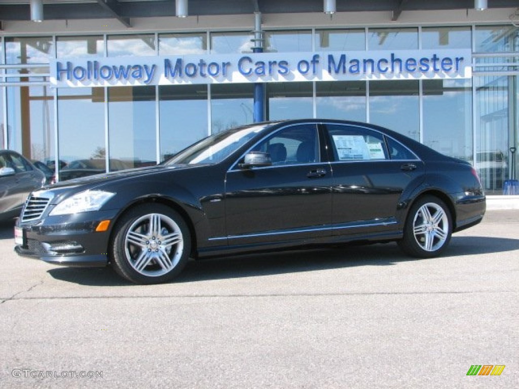 2012 S 550 4Matic Sedan - Magnetite Black Metallic / Black photo #1