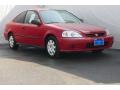 1999 Roma Red Honda Civic DX Coupe  photo #1