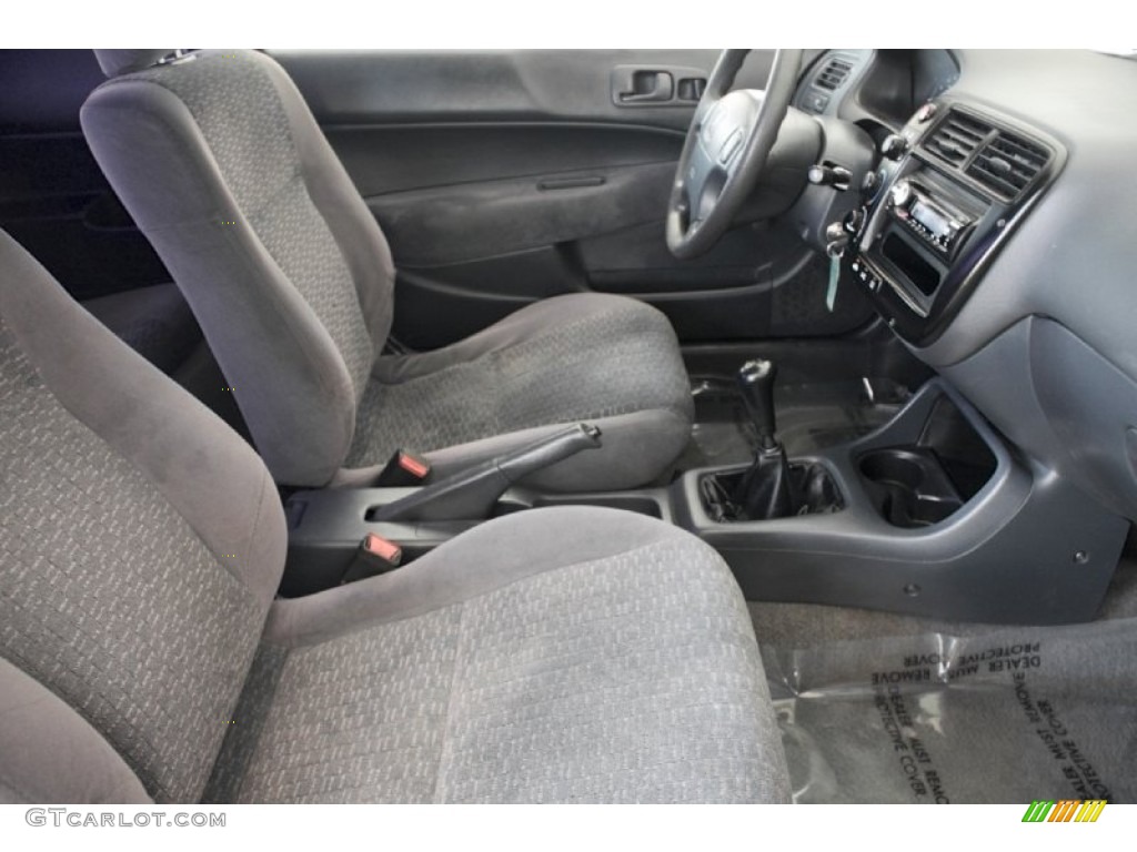Gray Interior 1999 Honda Civic DX Coupe Photo #80585206
