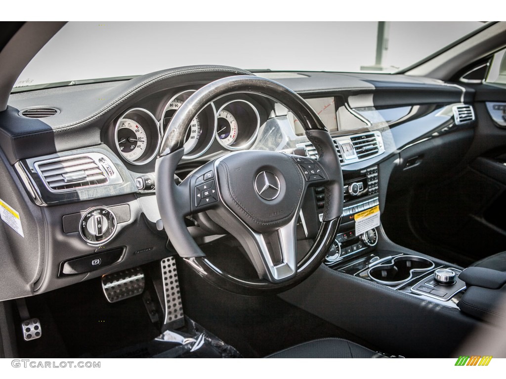 2014 Mercedes-Benz CLS 550 Coupe Black Dashboard Photo #80585462