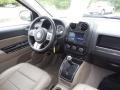 Dark Slate Gray/Light Pebble Beige 2012 Jeep Compass Limited Dashboard