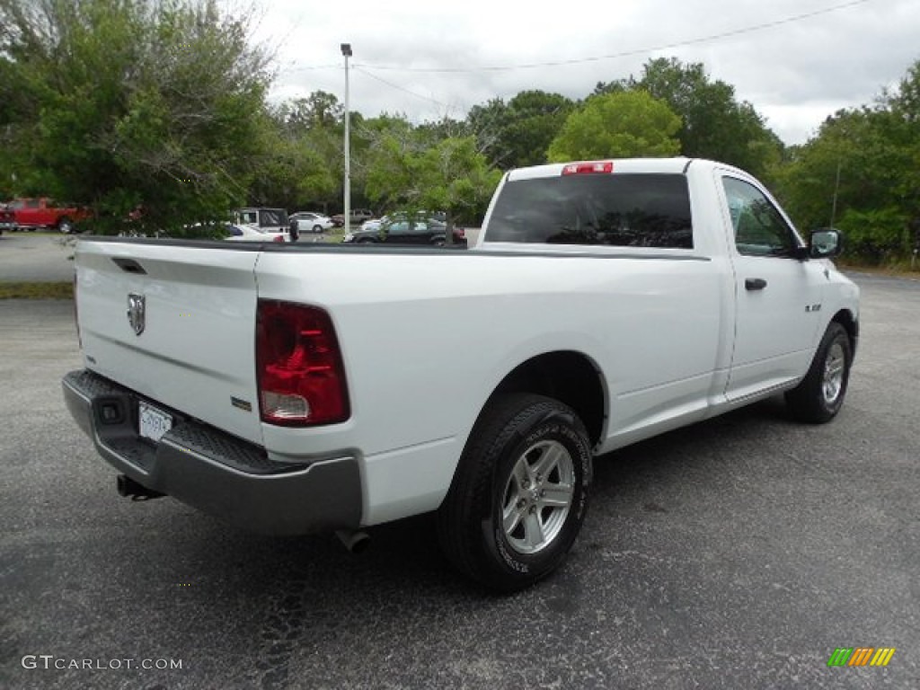 2010 Ram 1500 ST Regular Cab - Stone White / Dark Slate/Medium Graystone photo #7