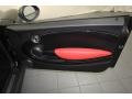 Rooster Red/Carbon Black 2011 Mini Cooper S Hardtop Door Panel