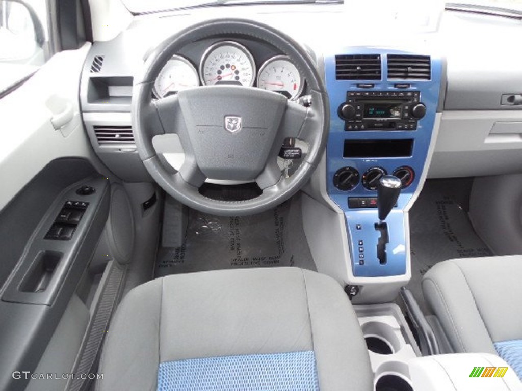2007 Dodge Caliber SXT Pastel Slate Gray/Blue Dashboard Photo #80589367