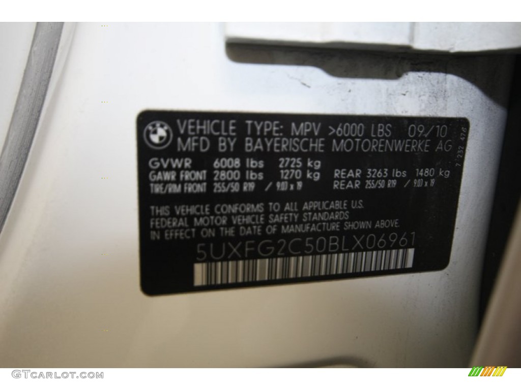 2011 X6 xDrive35i - Alpine White / Oyster photo #9