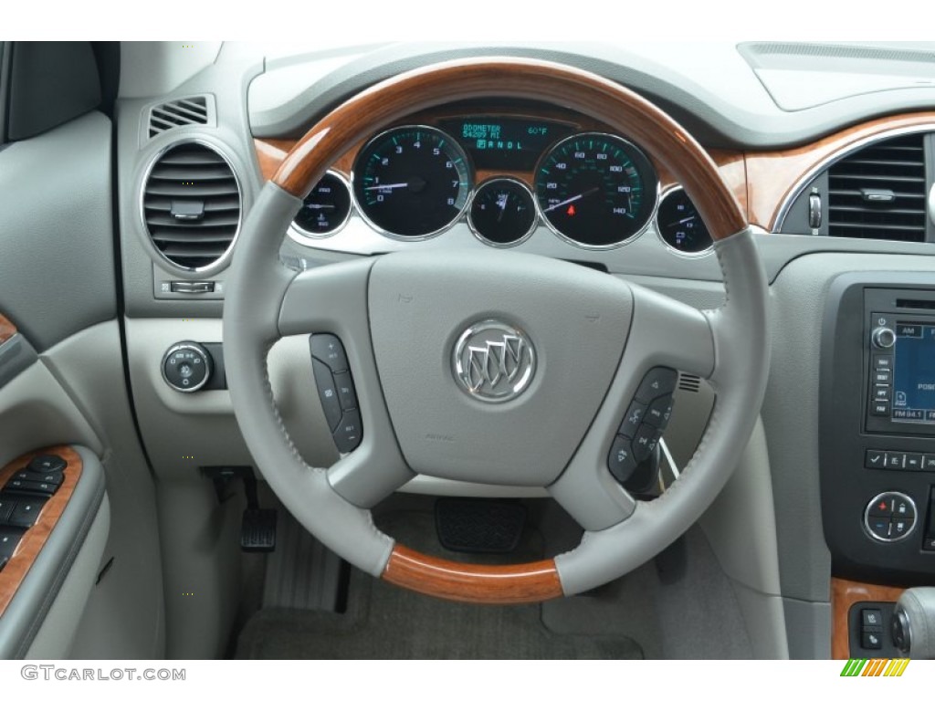 2010 Enclave CXL - Gray Green Metallic / Titanium/Dark Titanium photo #25