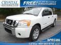 Blizzard White 2009 Nissan Titan SE Crew Cab