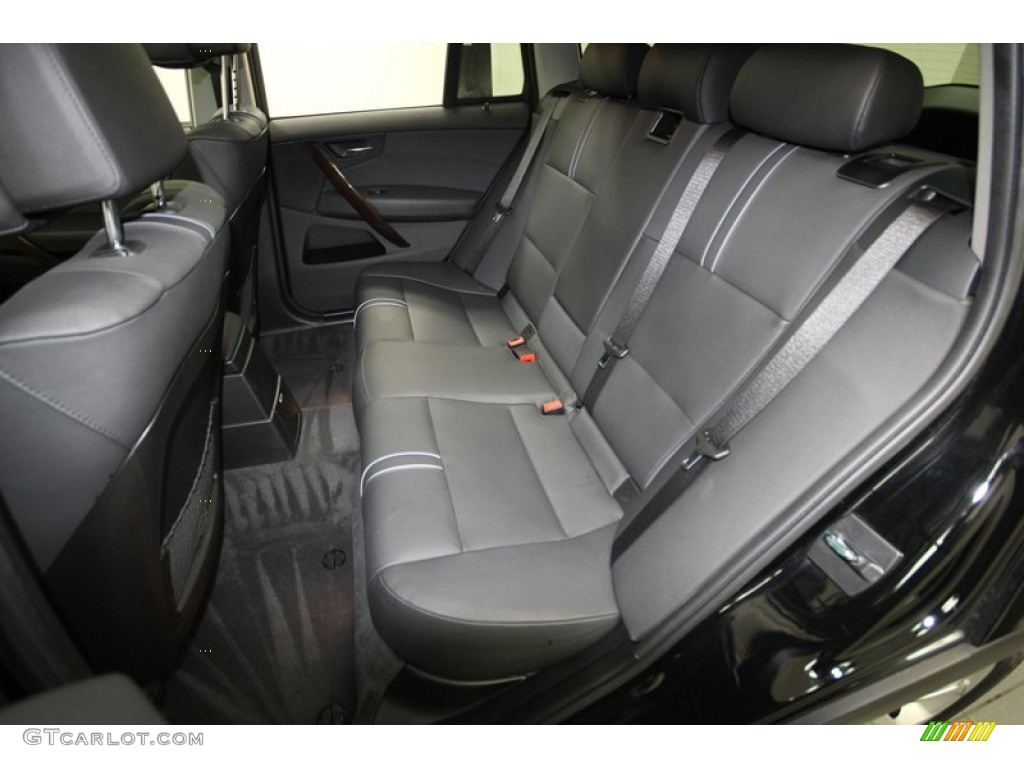 Black Interior 2009 BMW X3 xDrive30i Photo #80590114