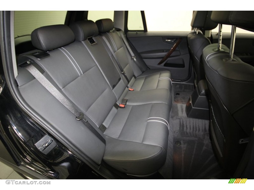 Black Interior 2009 BMW X3 xDrive30i Photo #80590289