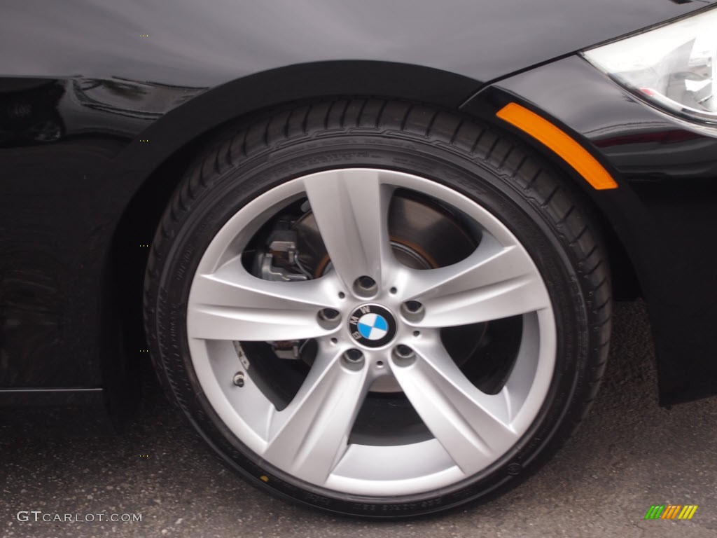 2011 3 Series 328i Coupe - Jet Black / Coral Red/Black Dakota Leather photo #2