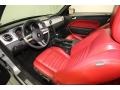 Red/Dark Charcoal 2006 Ford Mustang V6 Premium Convertible Interior Color