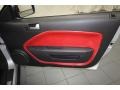 Red/Dark Charcoal 2006 Ford Mustang V6 Premium Convertible Door Panel