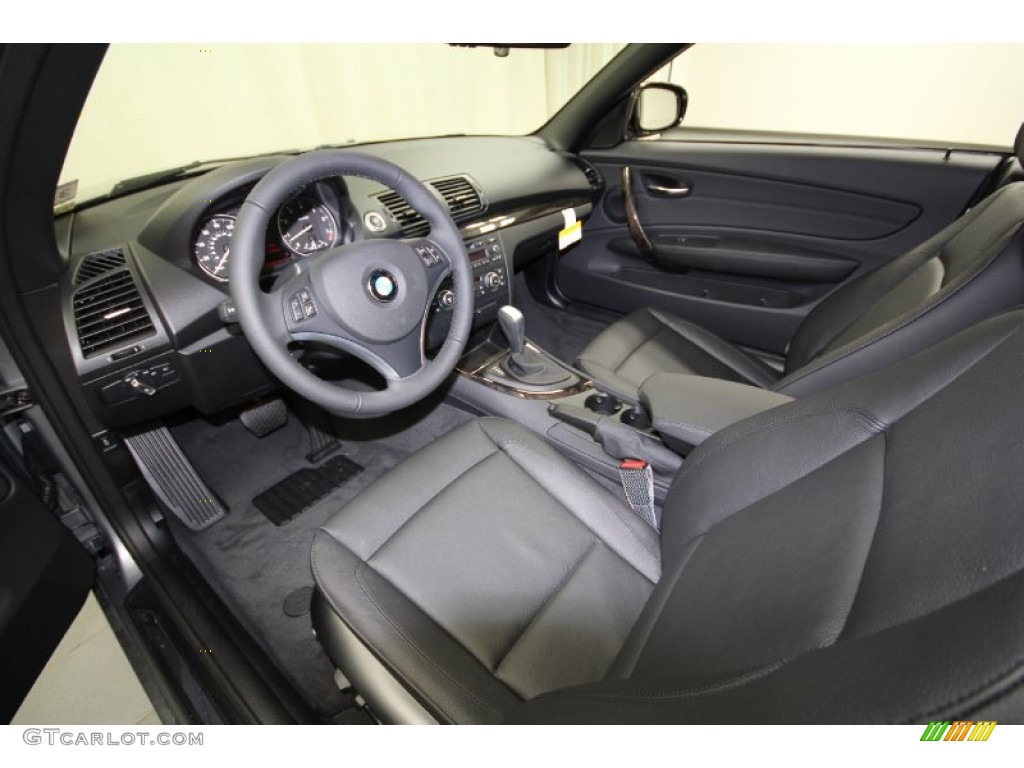 2012 1 Series 128i Convertible - Space Grey Metallic / Black photo #3