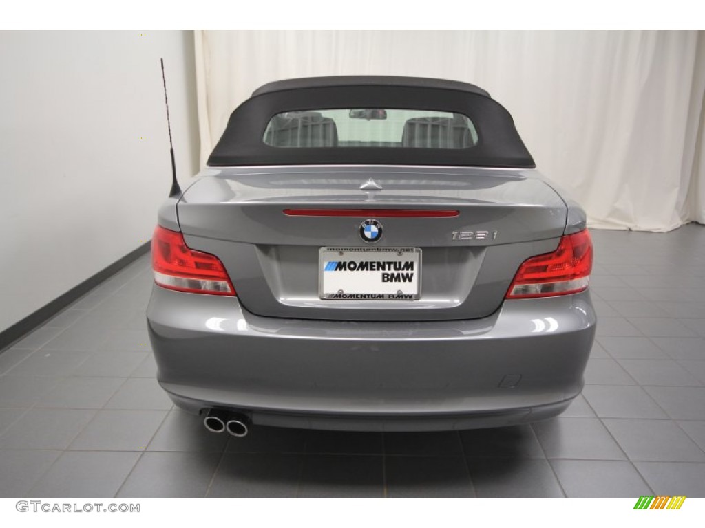 2012 1 Series 128i Convertible - Space Grey Metallic / Black photo #11