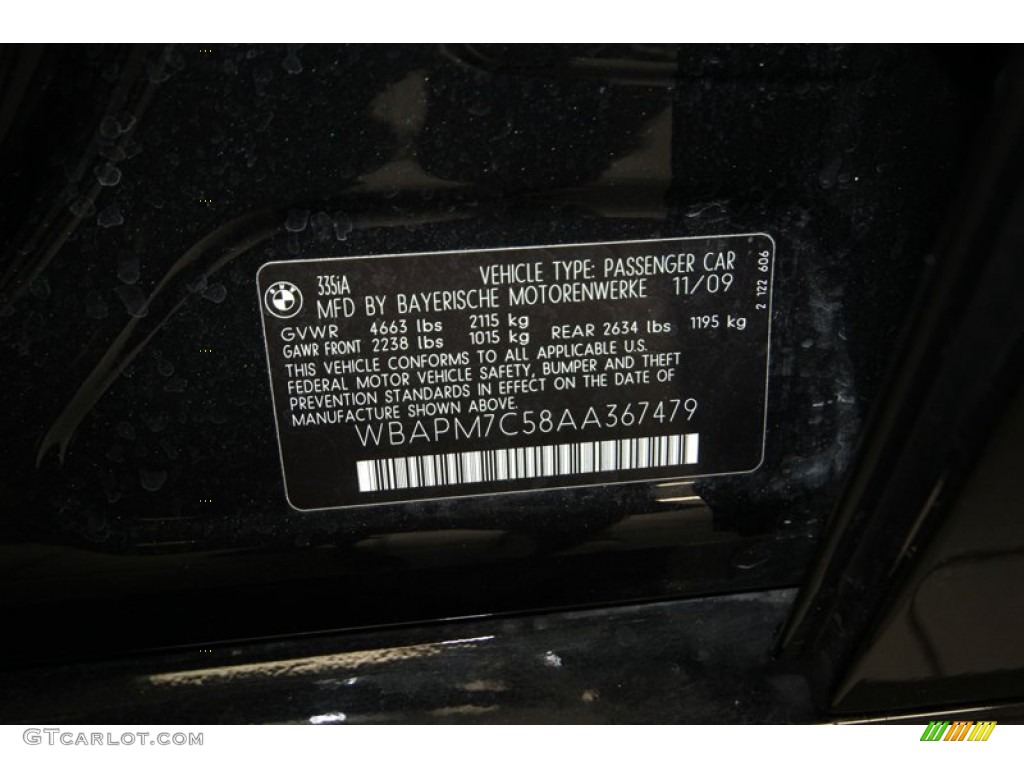 2010 3 Series 335i Sedan - Black Sapphire Metallic / Saddle Brown Dakota Leather photo #9