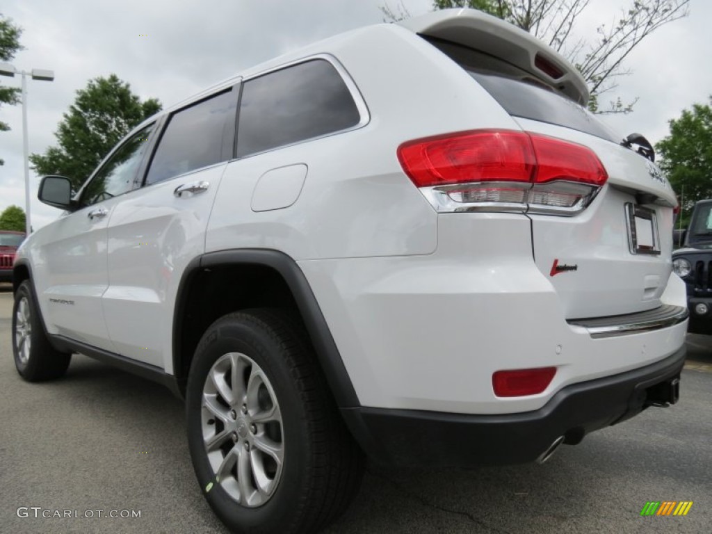 2014 Grand Cherokee Limited - Bright White / New Zealand Black/Light Frost photo #2