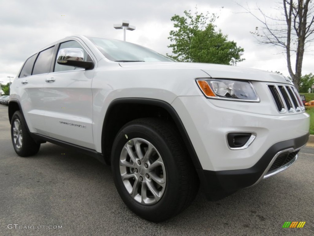 2014 Grand Cherokee Limited - Bright White / New Zealand Black/Light Frost photo #4