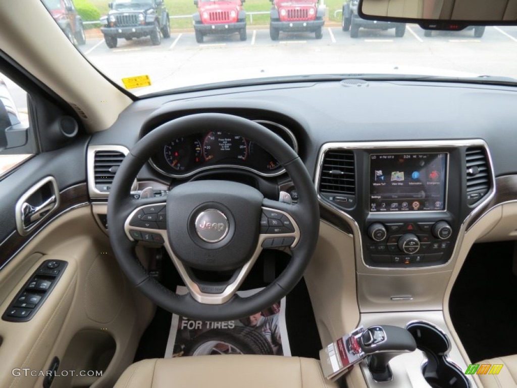 2014 Grand Cherokee Limited - Bright White / New Zealand Black/Light Frost photo #9