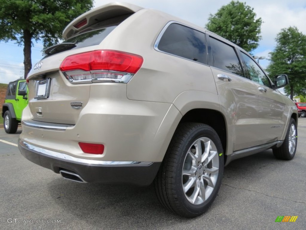 2014 Grand Cherokee Summit - Cashmere Pearl / Summit Grand Canyon Jeep Brown Natura Leather photo #3